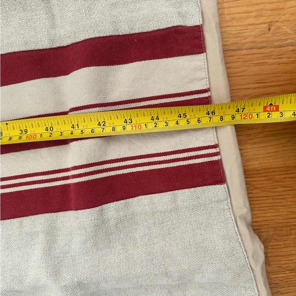Pottery Barn Stripe Red And Cream 50